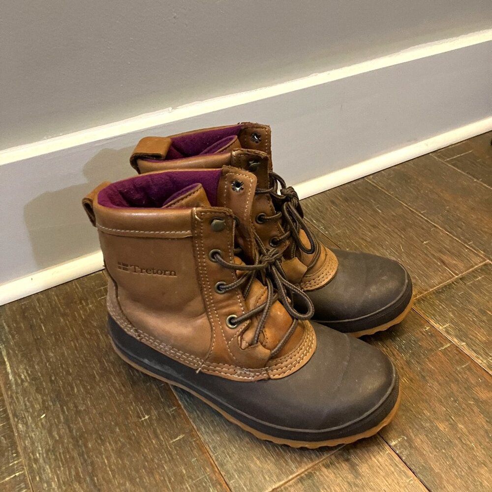 L.L. Bean Style Leather Rain Boots Size 5.5/37EU